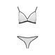 Комплект білизни Passion ORIHIME SET XXL/XXXL, white, стрепи, ліф і трусики