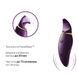 Вібратор 2в1 з язичком Zalo &mdash; Hero Twilight Purple, кристал Swarovski