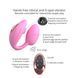 Виброяйцо с вакуумной клиторальной стимуляцией Love To Love Wonderlover PINK PASSION