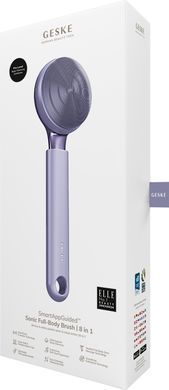 Ультразвукова щітка для всього тіла GESKE Sonic Full-Body Brush&Intensive Exfoliator 8в1 purple