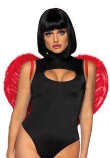 (SALE) Крылья дьяволицы Leg Avenue devil wings Red, настоящие перья