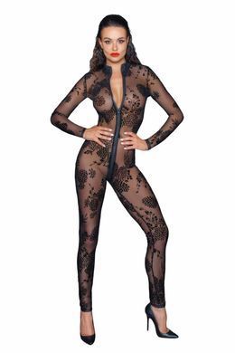 Сетчатый бодистокинг Noir Handmade F237 Long tulle overall, S