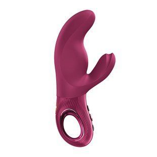 Вібратор-кролик Fun Factory MISS BI Wine Red, 2 незалежні мотори, діаметр 4,2 см