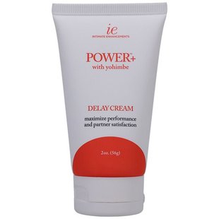 Потужний крем-пролонгатор Doc Johnson Power+with Yohimbe Delay Cream For Men, екстракт Йохимбе, 56 г