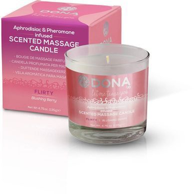Массажная свеча DONA Scented Massage Candle Blushing Berry FLIRTY (135 гр)