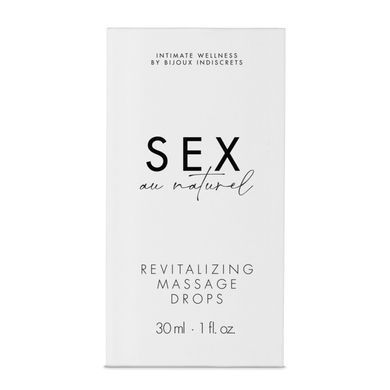 Восстанавливающие капли для массажа Bijoux Indiscrets Sex au Naturel &mdash; Revitalizing Massage Drops