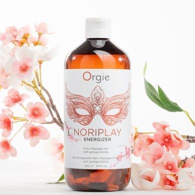 Гель для NURU-массажа Orgie &ndash; Noriplay Energizer (500 мл), экстракт гинкго билоба, защитная простыня