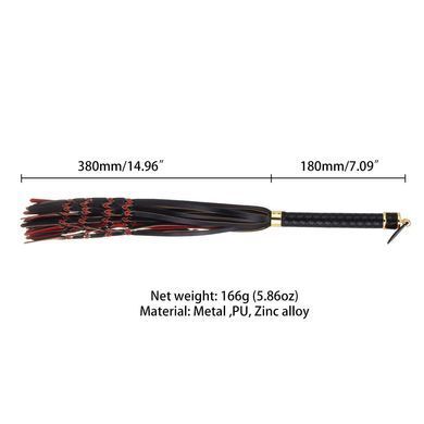 Флоггер LOCKINK SEVANDA Red &&nbsp;Black&nbsp;Braided&nbsp;Tail&nbsp;Flogger