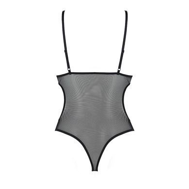 Боди с ажурным лифом Passion CHRISTA BODY L/XL, black
