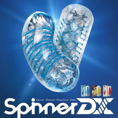 Мастурбатор Tenga Spinner DX 01 Drops, з пружною стимулювальною спіраллю всередині, ніжний вплив