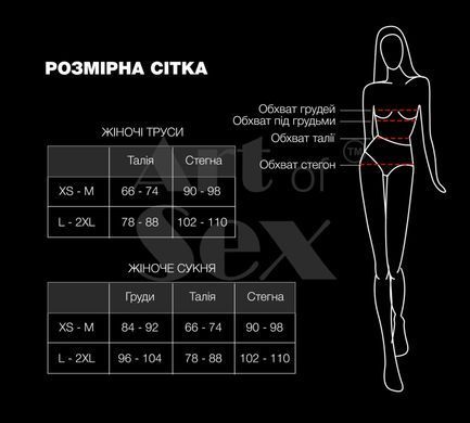 Трусики зі стразовим ланцюгом Art of Sex - Lea, розмір XS-M, Срібло/Білий