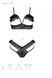 Эротический комплект Passion DOLLY SET, S/M, black, с открытыми чашками