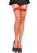 Чулки в крупную сетку Leg Avenue Fence Net Thigh Highs Red, one size