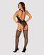 Бодістокінг Obsessive Bodystocking G324 S/M/L black, силуетний малюнок