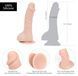 Вигнутий фалоімітатор на присосці ADDICTION &mdash; BRAD 7,5&Prime; Dildo With Balls, Beige