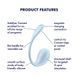 Смарт-виброяйцо Satisfyer Smooth Petal Connect App Light Blue