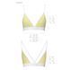 Спортивный топ с двойными бретелями Passion PS007 TOP S, yellow