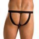 Чоловічі сліпи на шнурівці Passion 044 SLIP BEN XXL/XXXL Black, екошкіра, люверси