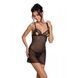 Сорочка з вирізами на грудях, стрінги Passion LOVELIA CHEMISE L/XL, black