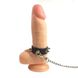 Кольцо для пениса Art of Sex Penis Ring с шипами и поводком, натуральная кожа