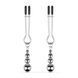 Зажимы для сосков Bedroom Fantasies: Nipple Clamps with Beaded Chain - Silver
