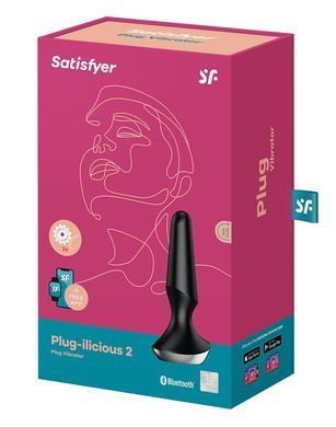 Анальная смарт-вибропробка Satisfyer Plug-ilicious 2 Black