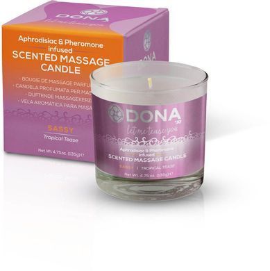 Массажная свеча DONA Scented Massage Candle Tropical Tease SASSY (135 гр)