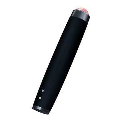 Ручка-масажер для обличчя з рожевим кварцом GESKE SmartAppGuided Sonic Rose Quartz LED Depuffing Pen 8in1 black