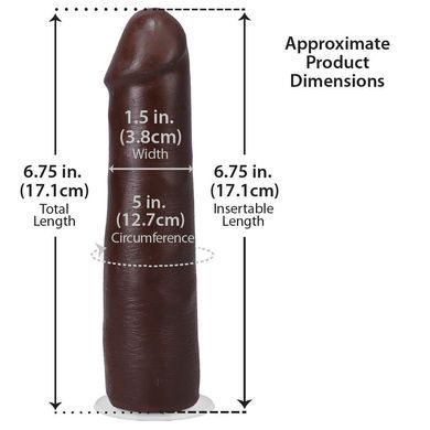 Фаллоимитатор Doc Johnson The Realistic Cock ULTRASKYN - 7 Inch Chocolate