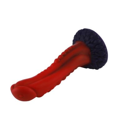 Силиконовый дилдо Hismith 8.35" Curved Silicone Dildo Red Monster Series