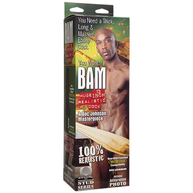 Фаллоимитатор Doc Johnson BAM - Huge 13 Inch Realistic Cock
