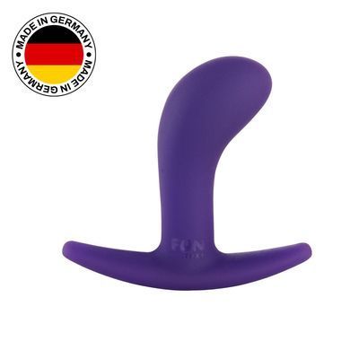 Анальная пробка Fun Factory BOOTIE, S, фиолетовая, диаметр 2,8 см, тонкий ограничитель