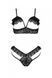 Эротический комплект Passion DOLLY SET, XXL/XXXL, black, с открытыми чашками