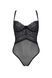Боди Passion KERRIA BODY black, L/XL, с высокими вырезами и верхом балконет