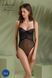 Боди Passion KERRIA BODY black, L/XL, с высокими вырезами и верхом балконет