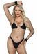 Бодистокинг в крупную сетку Leg Avenue Long Sleeved Bodystocking One size Black, длинный рукав