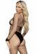 Бодистокинг в крупную сетку Leg Avenue Long Sleeved Bodystocking One size Black, длинный рукав