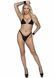 Бодистокинг в крупную сетку Leg Avenue Long Sleeved Bodystocking One size Black, длинный рукав