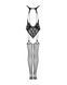 Бодістокінг Obsessive Bodystocking G324 XL/XXL black, силуетний малюнок