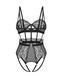 Боді Obsessive Hersis crotchless teddy L/XL