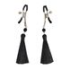 Зажимы для сосков Art of Sex - Nipple clamps Black Tassels