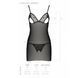 Сорочка с вырезами на груди, стринги Passion LOVELIA CHEMISE S/M, black