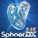 Мастурбатор Tenga Spinner DX 02 Bumps, з пружною стимулювальною спіраллю всередині, середній вплив