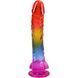 Фаллоимитатор Doc Johnson Crystal Jellies - 9.5 Inch Dildo - Rainbow