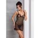 Сорочка с вырезами на груди, стринги Passion LOVELIA CHEMISE S/M, black