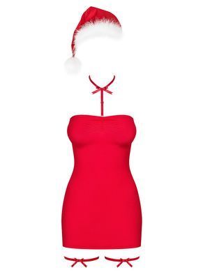 Сорочка Obsessive Kissmas chemise red 2XL/3XL