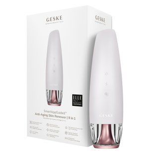 Антивіковий LED-випромінювач для відновлення шкіри обличчя GESKE Anti-Aging Skin Renewer 9в1 starlight
