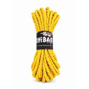Бавовняна мотузка для шибарі Feral Feelings Shibari Rope, 8 м жовта
