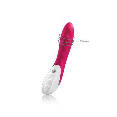 Мощный вибратор Mystim Sassy Simon Pink с двумя моторами и стимулирующим рельефом