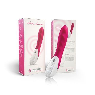 Мощный вибратор Mystim Sassy Simon Pink с двумя моторами и стимулирующим рельефом